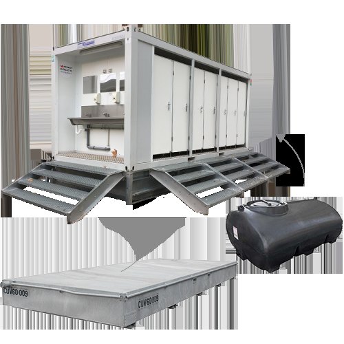 Location sanitaire mobile pour BTP, Industrie, Évènementiel — location sanitaires événementiels